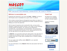 Tablet Screenshot of mascotjobs.com